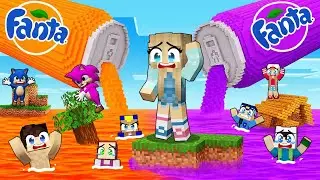 FANTA TSUNAMİSİNDE HAYATTA KALMA SAVAŞI 😱 Minecraft