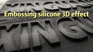 Embossing silicone 3D effect.