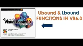 Ubound & Lbound FUNCTIONS IN VB6.0