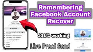 How To Recover Remembering Facebook Account in 2mints😱2022 | Profile Access And Control Facebook