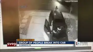 Summerlin vehicle break-in caught on camera