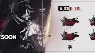 Twitch Stream Template Pack (Logo, Overlay, Info Panel...)
