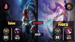 Challenger TALON [Electrocute] (Mid) VS  FIORA - Challenger KR Patch 10.21