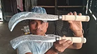 How To Make Assamese Billhook and Billhook At Home// Billlhook Dao handle making Process ##youtube