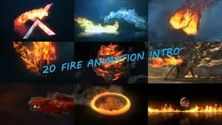 Top Best★ 20 Fire Animated Video intro Templates★