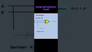 Half subtractor circuit