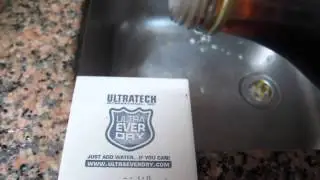 Ultra Ever Dry 2nd generation, tested by vinegar, 11 June 2014, tile testing
