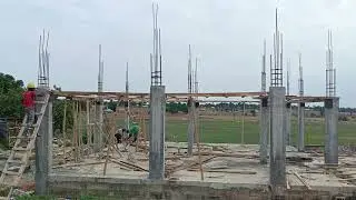 Civil Engineer || Building Construction || Column and Beam for Slab || Site Practical work