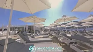 Online Beach Sunbed Reservations | Aperanto Galazio, Ornos Beach, Mykonos