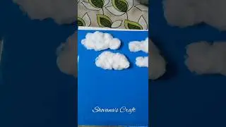 DIY Cotton Cloud☁️ #shorts #ytshorts #trending #diy #clouds #viralshorts #explore @shovanadey272