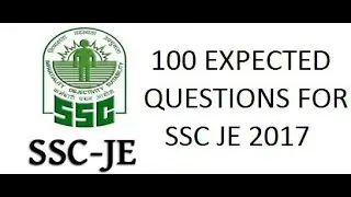 Expected Questions For SSC JE(Mechanical)