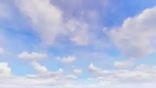 ( CGI 4k Stock Footage ) Heavenly White Clouds With Blue Sky Time Lapse Seamless Loop