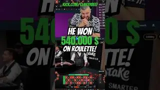 540k win on roulette! #stake #classybeef #beefgang #highlights #casino #gambling #roulette