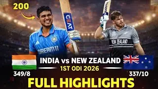 INDIA vs NEW ZEALAND 1ST ODI HIGHLIGHTS 2026 | India vs New Zealand 1st odi highlights 🔥😱#highlights
