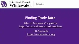 Finding Trade Data