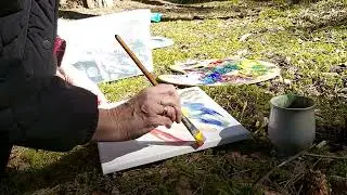 Painting in nature. #InSynergy