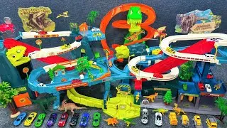 15minutes of satisfying  Dinosaur Volcano Adventure Orbital Combination toy ASMR | Toy
