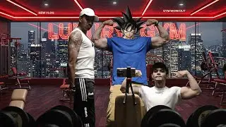 We trained ARMS in LUXURY Gym at zero cost🤯 | Akesthetics x ft.@kuro_d_adventurer 