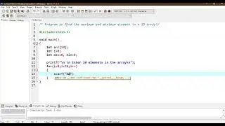 Finding Max & Min in an Array - C Programming for Beginners