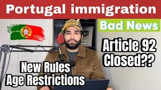 Portugal Article 92 Closed - New Rules 2026 - Age Restrictions For Vocational Education 