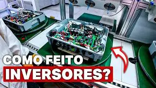 Como são fabricados os INVERSORES híbridos e strings? | Fábrica da HYXIPOWER na China!
