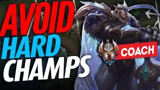 Why you should AVOID SKILL CHAMPS in low ELO! Challenger LoL Coaching