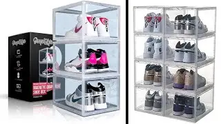 PUMPS & KICKS Shoe Storage Organizer Boxes & Features
