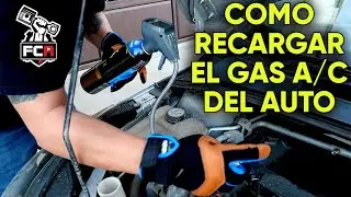 COMO CARGAR EL GAS DEL AIRE ACONDICIONADO DEL AUTO