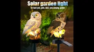 Owl Solar Garden Light