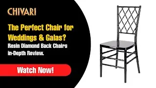 The Most Elegant Event Chair Yet? Resin Diamond Back Chairs Review!