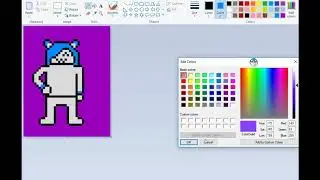 8-Bit Violet | MS Paint