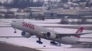 6 MINUTES of TAKEOFFS and LANDINGS | Zurich Airport Plane Spotting (ZRH) HD