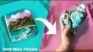 CLAY CRACKING ART. Destroying my work with this ASMR craft trend.