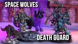 SPACE WOLF VS DEATH GUARD | Battle report Warhammer 40000