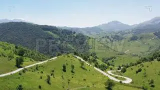 Mountain Landscape Aerial Stock Video
