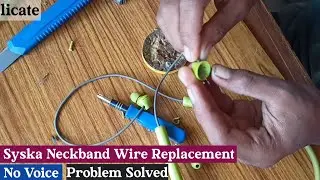 How To Replace Neckband Wires Of Speakers #repair #syska