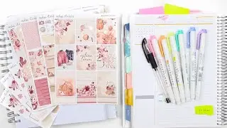 Functional Plan Ahead in Plum Paper Planner + Decorative spread ft. Sadie's Stickers!