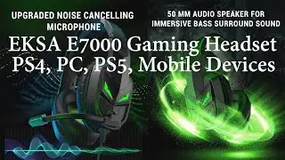 EKSA E7000 Fenrir Gaming Headset | Gaming Headphones with Noise Cancelling Microphone