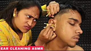 Ear Cleaning & Ear Wax Removal by Pakhi | Head Massage & Neck Cracking | Scalp Massage | ASMR