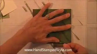 How to make a simple treat pouch by Hand Stamped Style