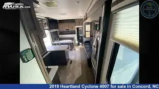 Amazing 2019 Heartland Cyclone 4007 Toy Hauler RV For Sale in Concord, NC | RVUSA.com