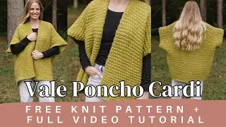 Кардиган-пончо для начинающих &mdash; Vale Poncho Cardi