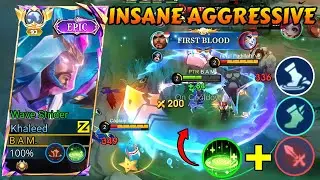 HOW TO PLAY AGGRESSIVE KHALEED ROAM ON BROKEN WALLS MAP! (YOU MUST KNOW!) - MLBB