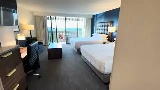 Drury Plaza Hotel Orlando - Disney Springs - Two Queens Deluxe w Sleeper Sofa & Terrace (Room 1232)