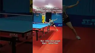 👍Testing DR NEUBAUER Killer 2.0mm Short Pimple Backhand against Long Pimple #youtubeshorts #pingpong