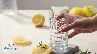 Hi-Ball Tumbler Glasses. Tall Drinking Water / Juice Glass. (Set of 6) 356 ml.