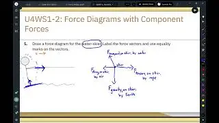 U4WS1 2 Force Diagrams with Component Forces   Problem 1