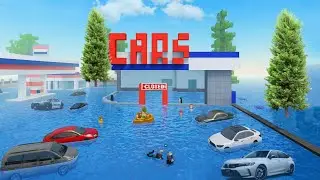 The Biggest Flood Ever Seen Hits Party Craft Destroying a Luxury Car Showroom 🌊😱
