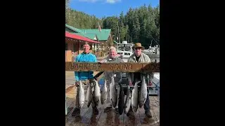 Salmon Fishing at Vancouver Island in British Columbia