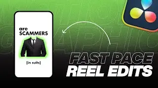 Fast-Paced 3D Reel Editing in DaVinci Resolve | High-Energy Motion Graphics Tutorial (part 1)